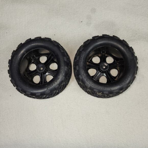 Traxxas Talon EXT 2.8" Pre-Mounted Tires w/RXT Wheels (2) (Black Chrome) w/12mm - Picture 2 of 3